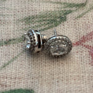 Sterling/White Sapphire Studs