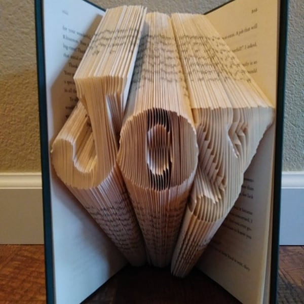 Joy folded book pattern