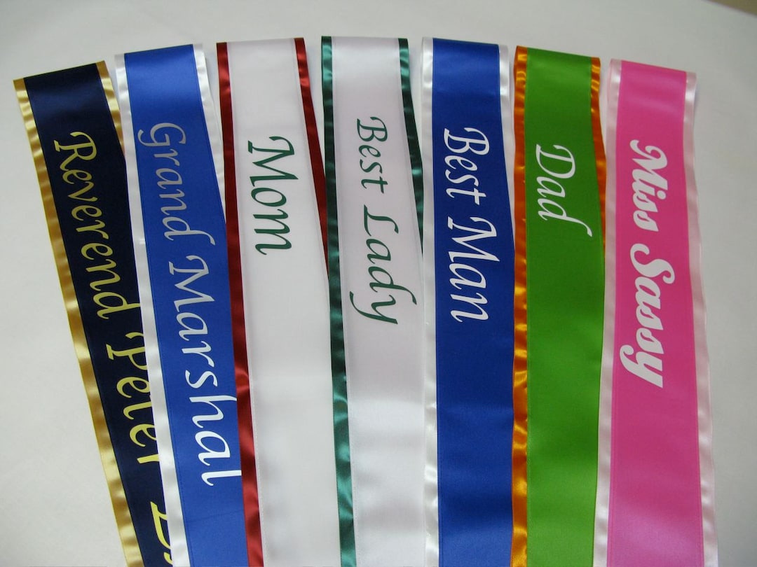 Custom Bordered Sash: W/your Title, 4