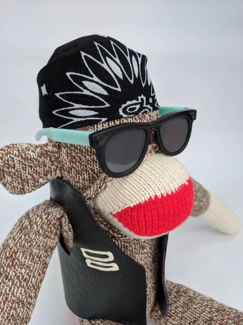 Biker sock monkey