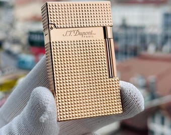 New Stock St Dupont Rose Gold Ligne 2 Paris High quality 1:1 Replica Kutulu Ve Sertifikalı Luxury Gift