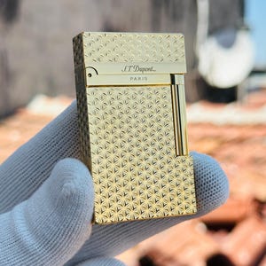 St Dupont Feuerzeug Vergoldetes Ligne 2 Ping 1: 1 Hochwertiges Luxusfeuerzeug Limited Man Gift Collection Zigarre