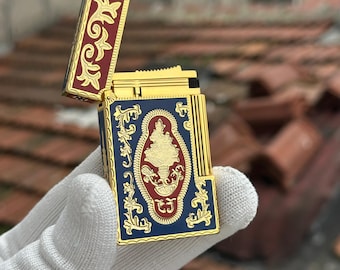 Briquet Dupont design de luxe en métal de qualité supérieure Ligne 2 plaqué or Cadeau unique pour homme Briquet de créateur de collection Édition Limitée 1:1