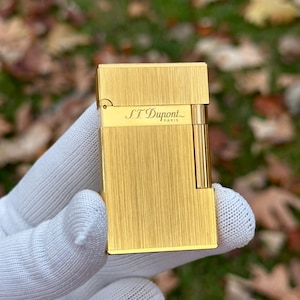 St Dupont Lighter Gold Lighter Ligne 2 Paris High quality 1:1 Limited Kutulu Ve Sertifikalı Luxury Collection Lighter