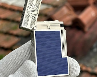 Briquet St Dupont Paris Argent Ligne II Paris Haute qualité 1:1 Boîte et documents limités Luxe