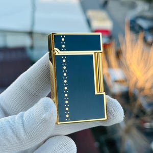 New St Dupont Paris Silver Black and Gold Lighter Ligne II Paris High quality 1:1 Limited Kutulu Ve Sertifikalı Luxury