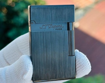Briquet St Dupont noir mat ligne 2 briquet 1:1 de haute qualité cadeau homme de luxe