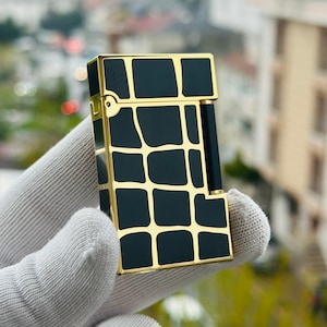 St Dupont Lighter Black and Gold Ligne 2 Paris High quality 1:1 Replica Kutulu Ve Sertifikalı Limited Luxury Gift