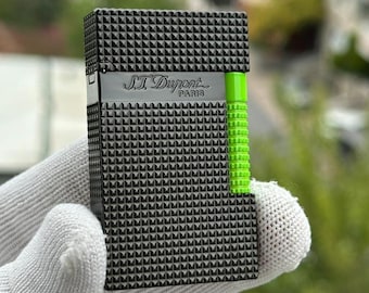 Encendedor St Dupont Paris Ligne II: regalo de lujo en plata y oro