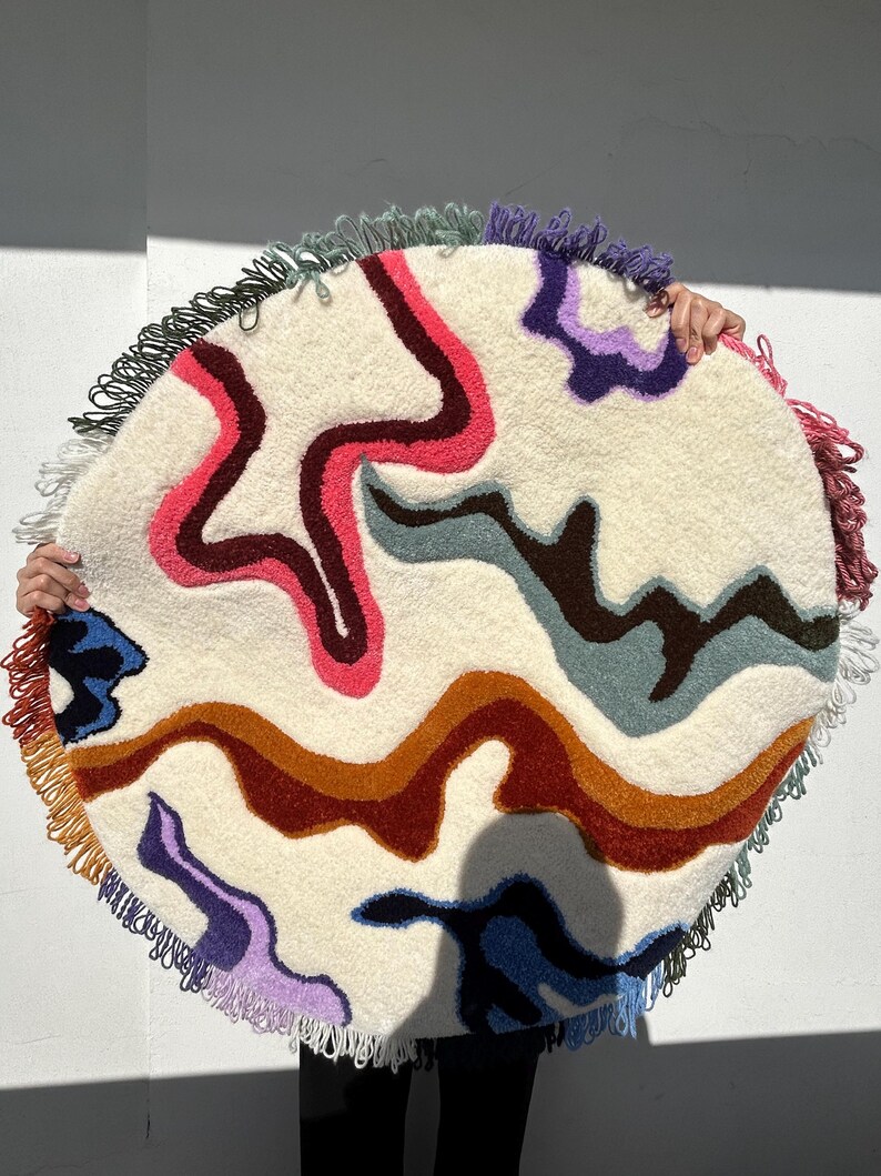 Colourful Tufting Rug, Tufted Rugs Handmade, Handmade Tufting Rug ...