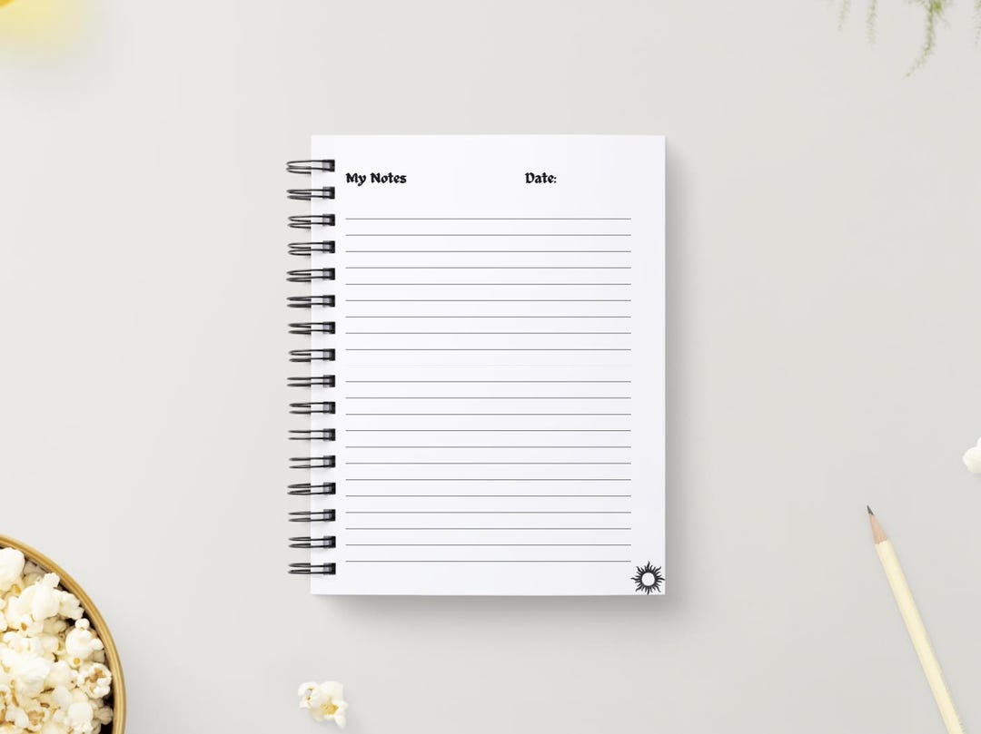 Printable Lined Notes Page | Digital Download | Instant Print - Etsy
