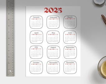 2025 Calendar | Printable Digital Download | Instant Download