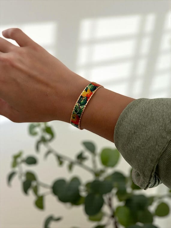 Handmade Copper Cuff Bracelet: Adjustable Boho Tr… - image 1