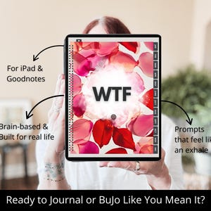 WTF Digital Daily Journal | Guided Reflection Planner | Bullet BuJo | Undated GoodNotes Hyperlinked PDF | Gratitude | Midlife Reset | Diary