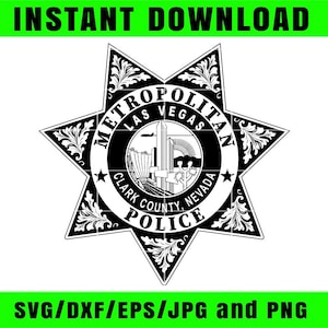Las vegas metropolitan police svg - Etsy 日本
