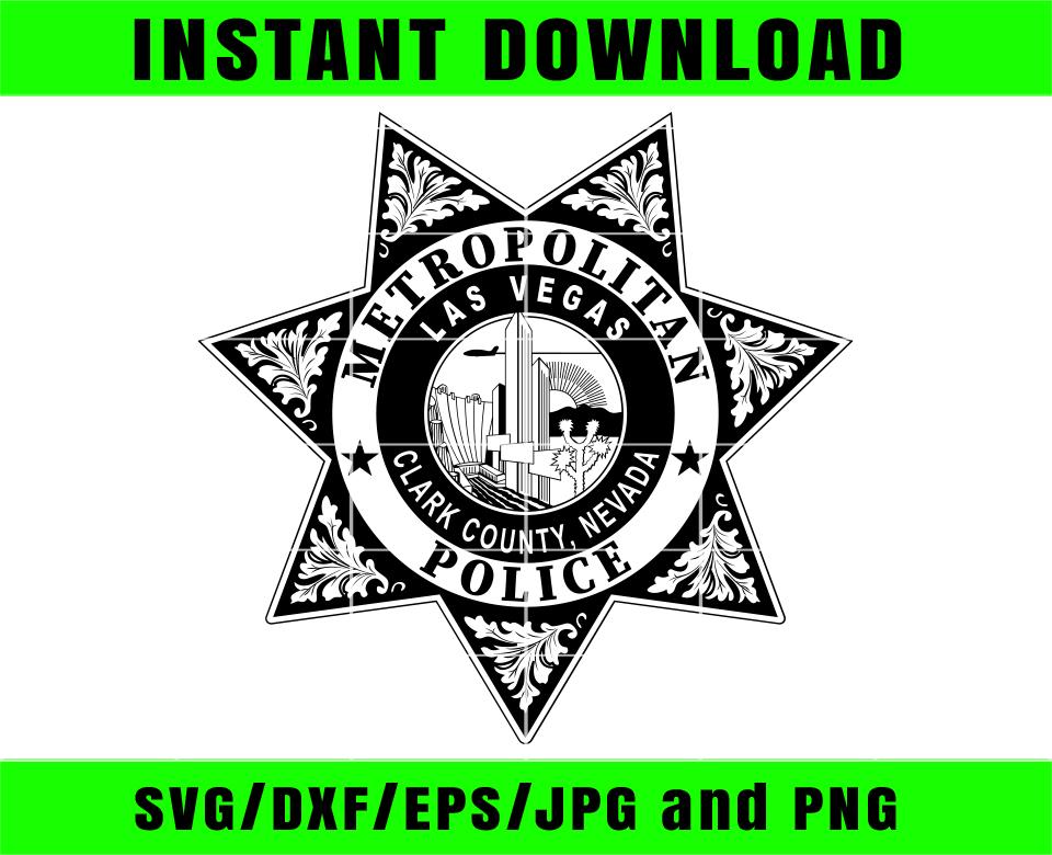 Las vegas metropolitan police svg - Etsy 日本
