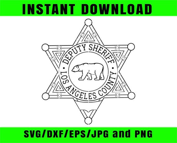 Los Angeles County Deputy Sheriff 6 Pointed Star Badge California