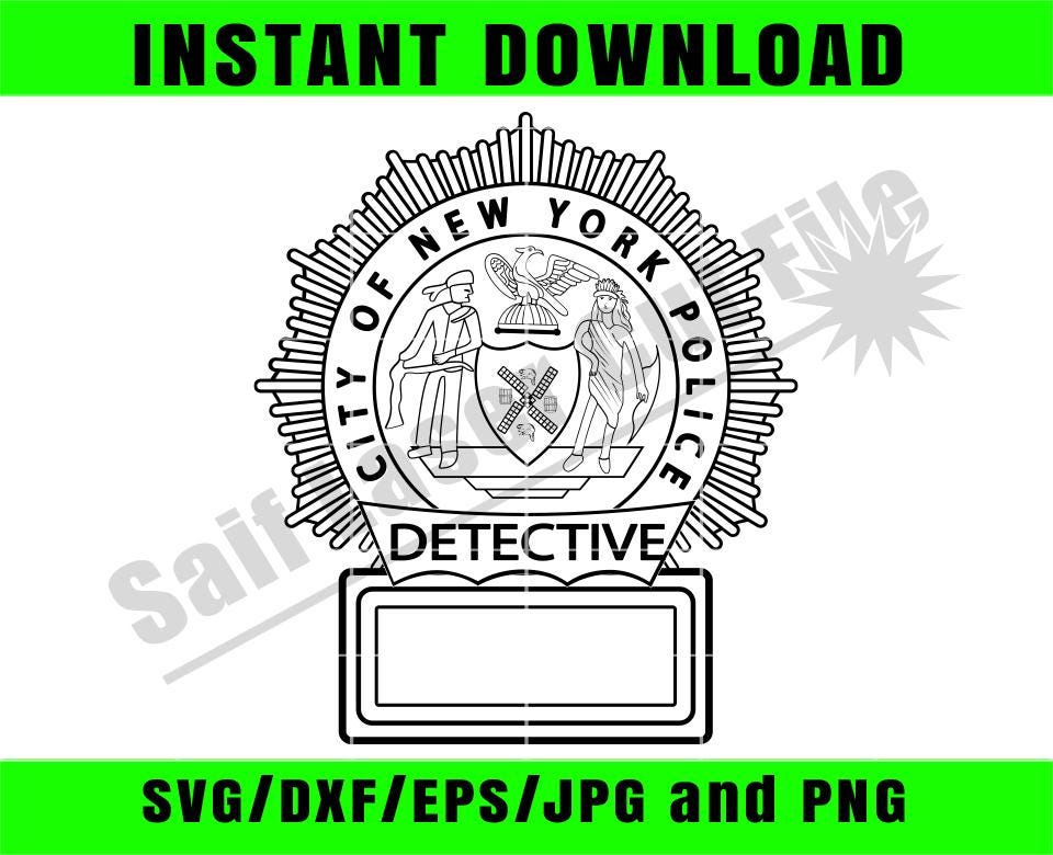 Adesivo Da Collezione Per Interni - Polizia Di New York Detective, Decorazione Per Appassionati