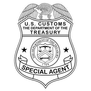 Insignia de agente especial del Departamento del Tesoro de los EE. UU., archivo de corte en formato svg, vector, dxf