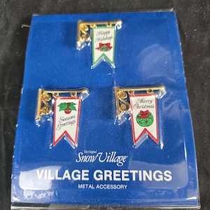 The Original Snow Village &quot;Village Greetings&quot;
