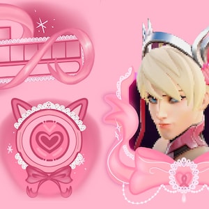 Overwatch Mercy Streaming Overlay Coquette