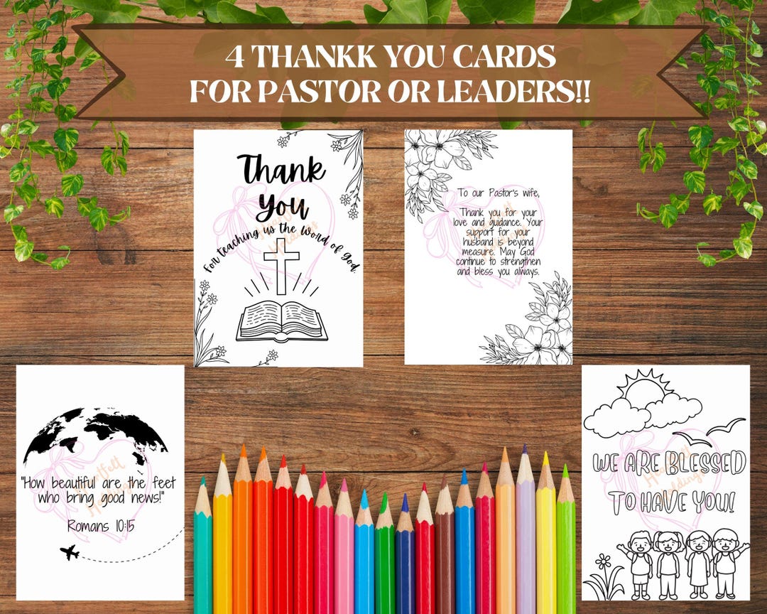 Pastor and Leaders Thank You Cards, Pastor Thank You Cards