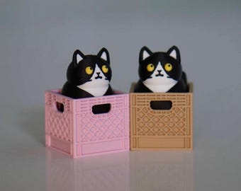 Tuxedo Cat Clicker Fidget Spielzeug: ASMR Angst Relief