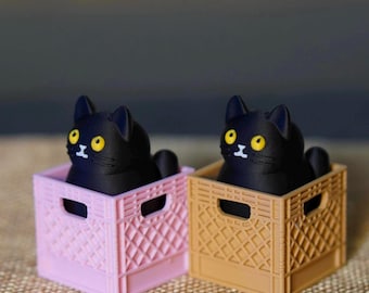 Black Cat Clicker Fidget Toy: ASMR Anxiety Relief