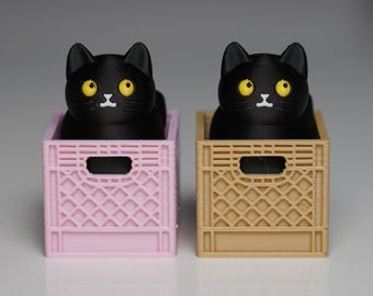 Black Cat Clicker Fidget Toy: ASMR Anxiety Relief