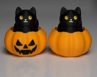 Clicker de Calabaza con Gato: Alivio de la Ansiedad ASMR de Halloween