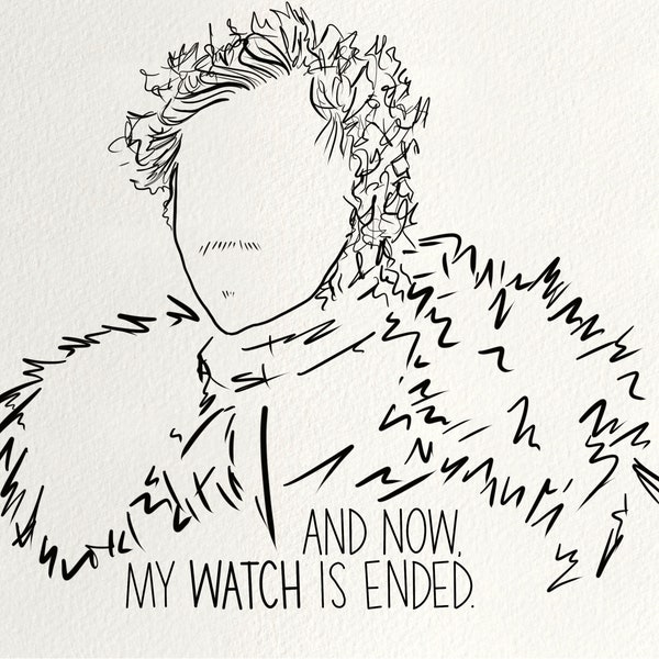 Night’s Watch Jon Snow Digital Print | Game of Thrones Digital Download