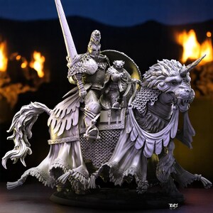 Dark Lord Knight  | DnD Figure for Tabletop RPG | Fantasy Fighter Knight Evil Monster Mini for Dungeons and Dragons, Pathfinder, TTRPG Hero