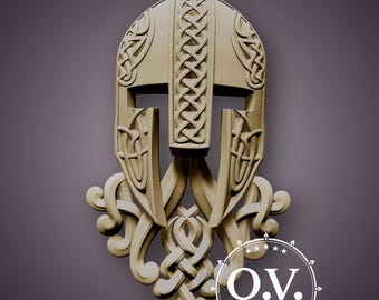 Viking STL, Scandinavian CNC, Nordic pattern, Viking decor, Norse carving, historical STL, Viking art, medieval cnc, engraving, Nordic decor