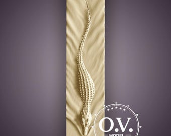 Crocodile Carving Wildlife Decor Animal Art CNC Files Artcam Model Aspire Files 3D Carving Wall Decor Wood Carving STL Model Nature Theme