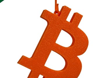 3D Printed Bitcoin Christmas Ornament | Crypto Holiday Decor