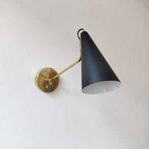Mid century Wall sconce wall Brass light clemente single sconce light