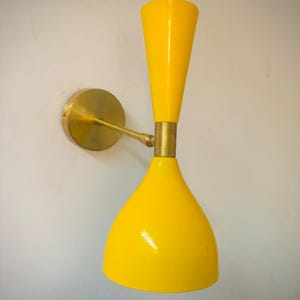 1950&#39;s Mid century Antique brass Double sconce wall light wall brass Home Decor italian light fixtures
