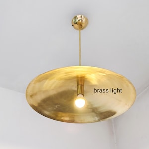1 pendant light ceiling fixtures modern light Raw Brass chandelier Flush mount