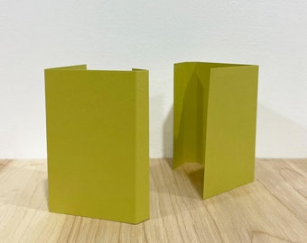 Cassette J-Cards - Green Paper - With Inner Panel - Blank Music Packaging