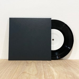 7" Envelope Sleeve - Black Paper - Heavy Weight Paper - Last Pieces Available - Music Packaging - Vinyl Record Sleeve - Record Sleeve
