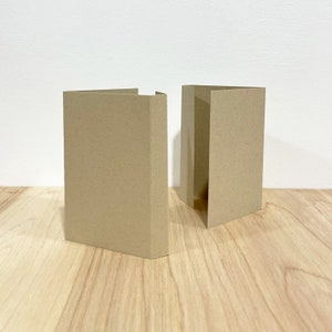 Cassette J-Cards - Kraft Paper - With Inner Panel - Blank Music Packaging