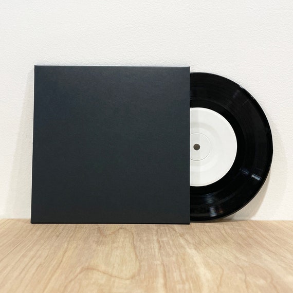 7" Envelope Sleeve - Black Paper - Heavy Weight Paper - Last Pieces Available - Music Packaging - Vinyl Record Sleeve - Record Sleeve