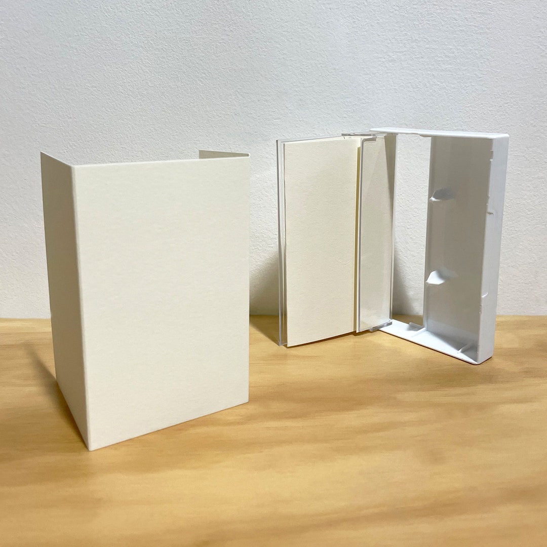 Cassette Jcards Warm White Paper With Inner Panel Blank Music