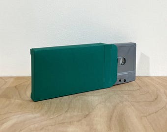 Cassette Boxes - Green Paper - Both Sides Closed - Last 69 pieces - Cassette Sleeve Boxes - Includes adhesive strips
