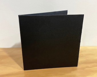 CD Sleeves - Black Paper - 4 Panel, Inner Pocket and CD Slit - Blank Music Packaging