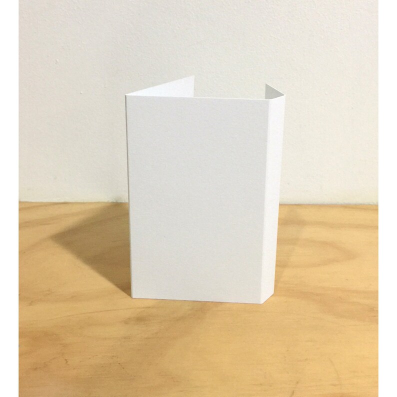 Cassette Jcards White Paper With Inner Panel Blank Etsy