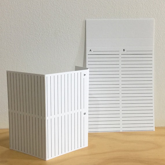 Cassette Jcards With Tracklist Lines White Paper Blank Etsy