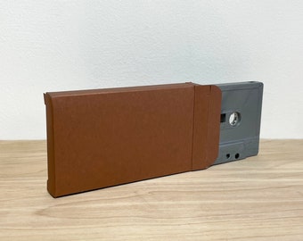Cassette Boxes - Copper Metallic Paper - Both Sides Closed - 13 available - Cassette Sleeve Boxes