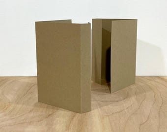 Cassette J-Cards - Dark Kraft Paper - Last 10 pieces -With Inner Panel - Music Packaging - Cassette Sleeve