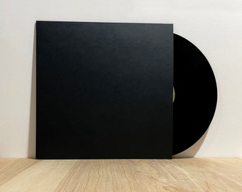 12" LP Jacket - Black Paper - 150 available - Vellum Textured Paper - 120# cover - Record Sleeve